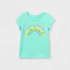 Toddler Girls' Fruit Rainbow Short Sleeve T-shirt - Cat & Jack Teal
