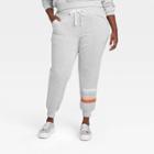 Zoe+liv Women's Plus Size Aspen Graphic Jogger Pants - Gray