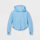 Girls' Soft Stretch Hoodie - All In Motion Light Blue Heather