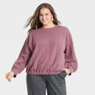 Women's Plus Size Quilted Sweatshirt - A New Day