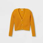 Girls' Short Button Cardigan - Cat & Jack Yellow