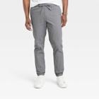 Men's Regular Fit Tapered Jogger Pants - Goodfellow & Co Dark Gray