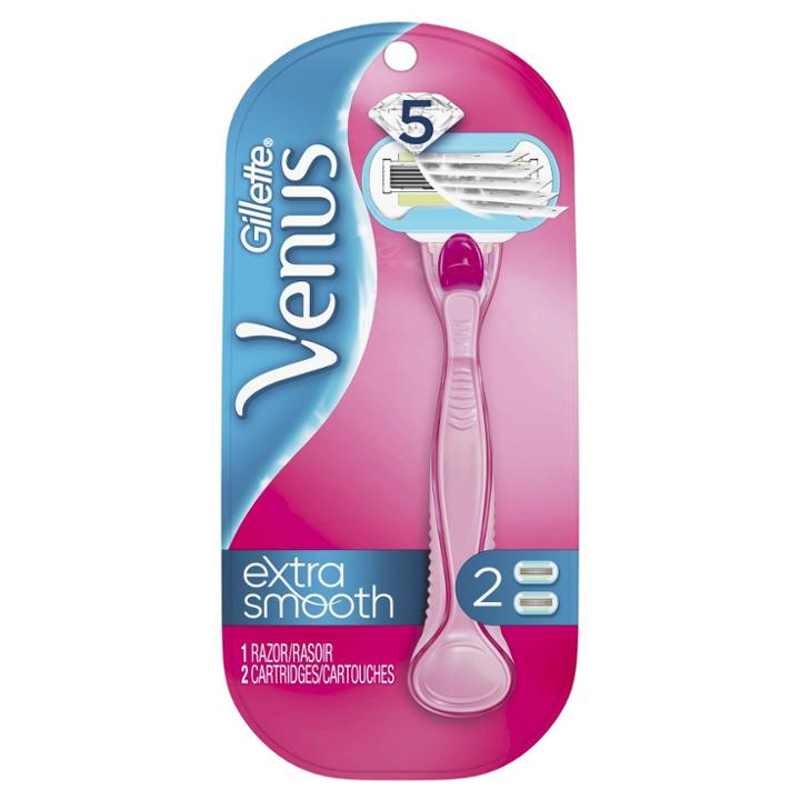 Venus Extra Smooth Pink Women's Razor - 1 Handle +