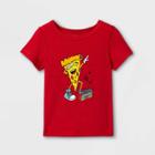 Toddler Boys' Adaptive Pizza Short Sleeve Graphic T-shirt - Cat & Jack Red