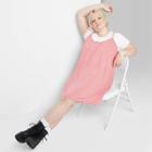 Women's Plus Size Polka Dot Sleeveless Swing Dress - Wild Fable Pink 1x, Women's,