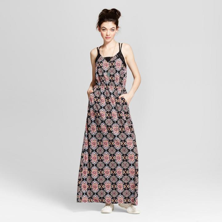 Women's Strappy Knit Maxi Dress - Xhilaration (juniors') Black