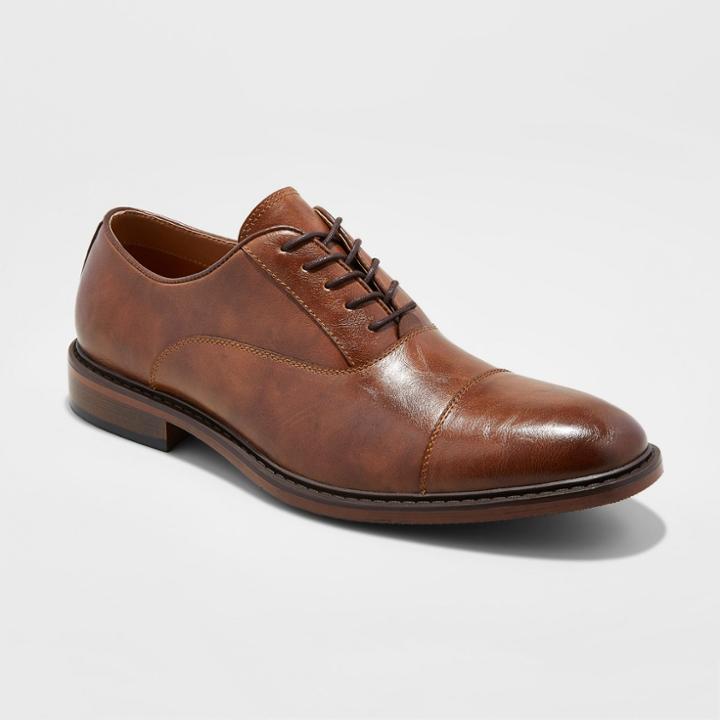 Men's Joseph Captoe Dress Shoe - Goodfellow & Co Brown