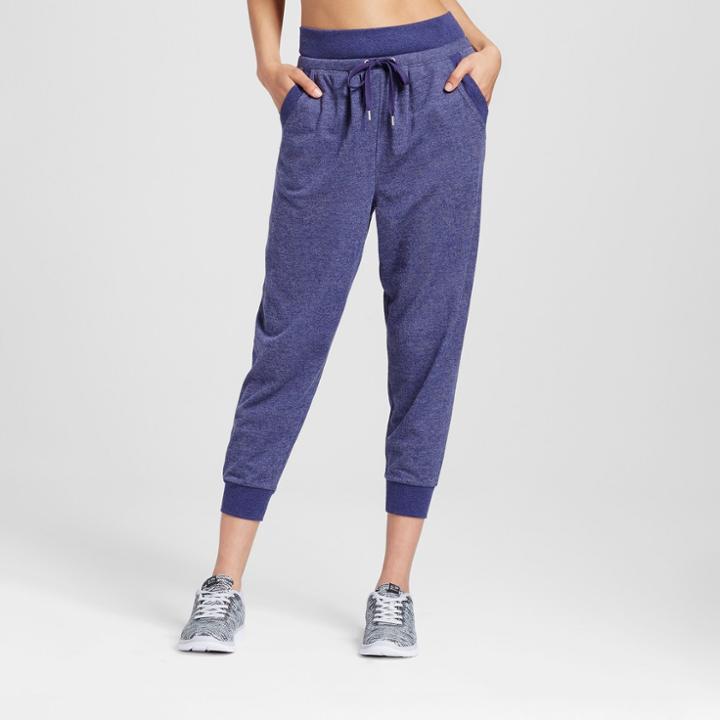 Women's French Terry Cropped Slouchy Jogger - Evolve By 2(x)ist Denim Heather