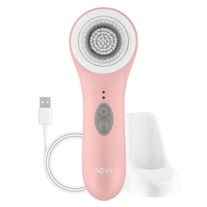 Spa Sciences Nova Antimicrobial Sonic Cleansing Brush - Pink
