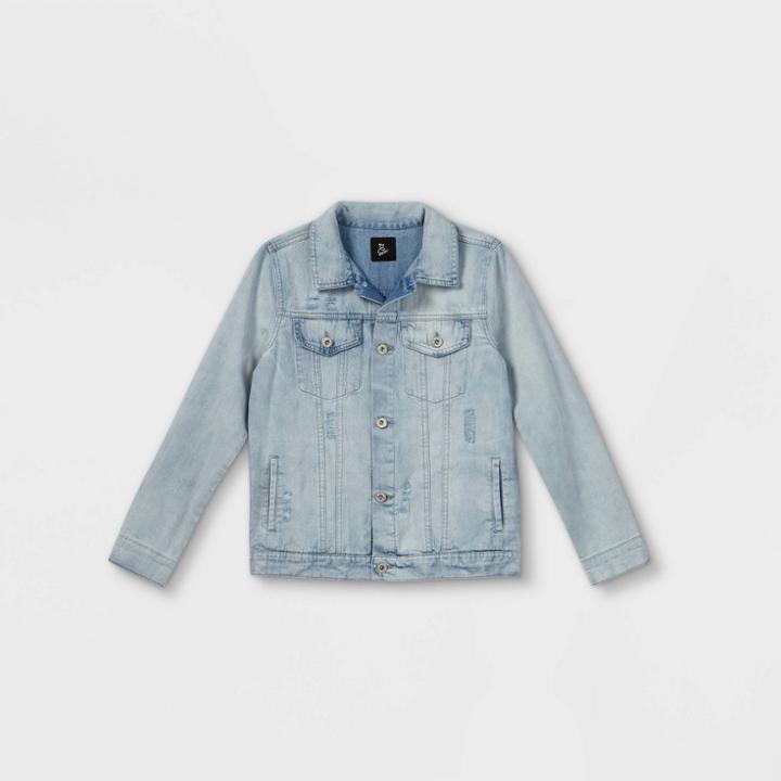 Girls' Denim Jacket - Art Class Blue