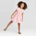 Petitetoddler Girls' Short Sleeve Disney Bambi Dress - Heather Pink