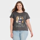 Grayson Threads Women's Plus Size Lion Wild Short Sleeve Graphic T-shirt - Charcoal Gray