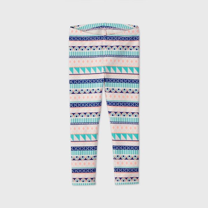 Toddler Girls' Fair Isle Leggings - Cat & Jack Blush Pink