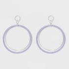 Target Large Circle Earrings - A New Day Purple/silver