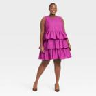 Women's Plus Size Sleeveless Multi Tiered Dress - Who What Wear Purple