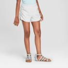 Girls' Ruched Sides Shorts - Art Class Heather Gray