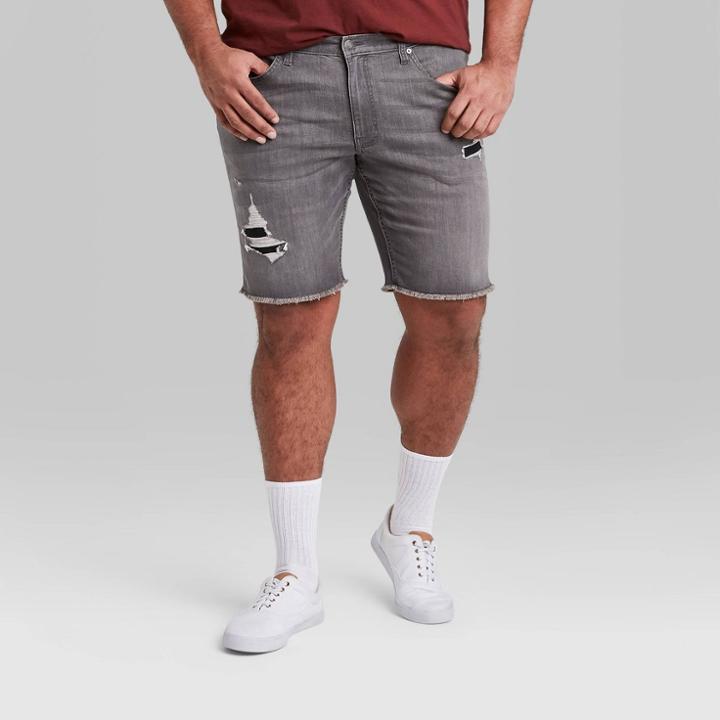 Men's Big & Tall 10.5 Slim Fit Jean Shorts - Original Use Black
