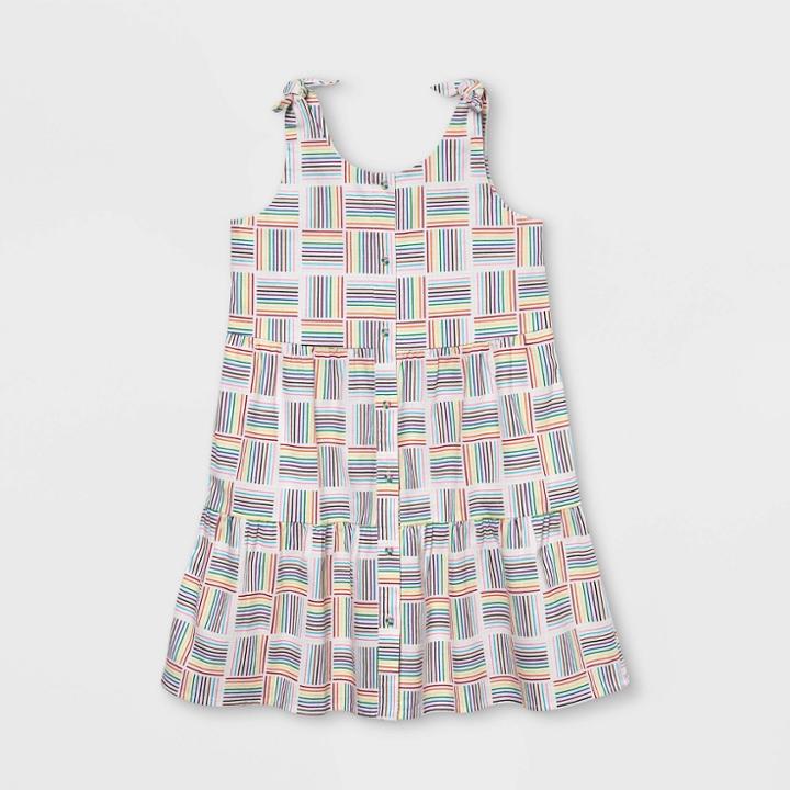 Ev Lgbt Pride Pride Gender Inclusive Kids' Dress - White