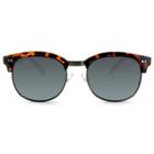 Men's Clubmaster Sunglasses With Smoke Lenses - Goodfellow & Co Brown,