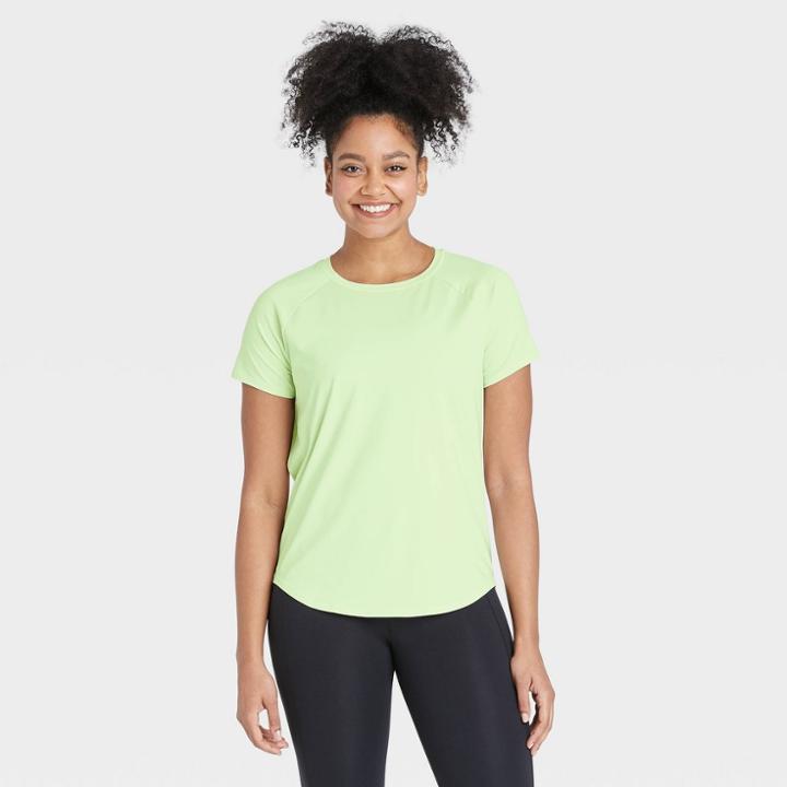 Women's Essential Crewneck Short Sleeve T-shirt - All In Motion Light Mint