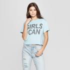 Women's Short Sleeve Girls' Can T-shirt - Mighty Fine (juniors') - Blue