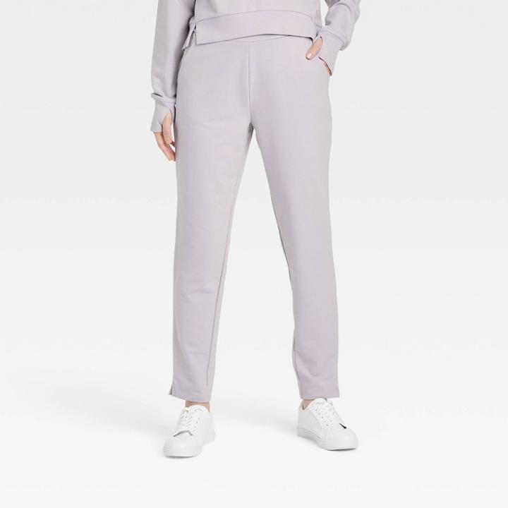 Women's High-rise French Terry Butter Wash Tapered Pants - All In Motion