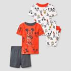 Toddler Boys' 4pc Mickey Mouse & Friends Snug Fit Pajama