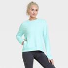 Women's French Terry Crewneck Sweatshirt - All In Motion Aqua Green