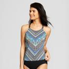 Clean Water Cleanwater Women's Tribal High Neck Tankini - Blue