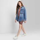 Women's Shirt Jacket - Wild Fable Medium Wash Xs,