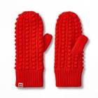 Adult Textured Sweater Knit Mittens - Lego Collection X Target Red