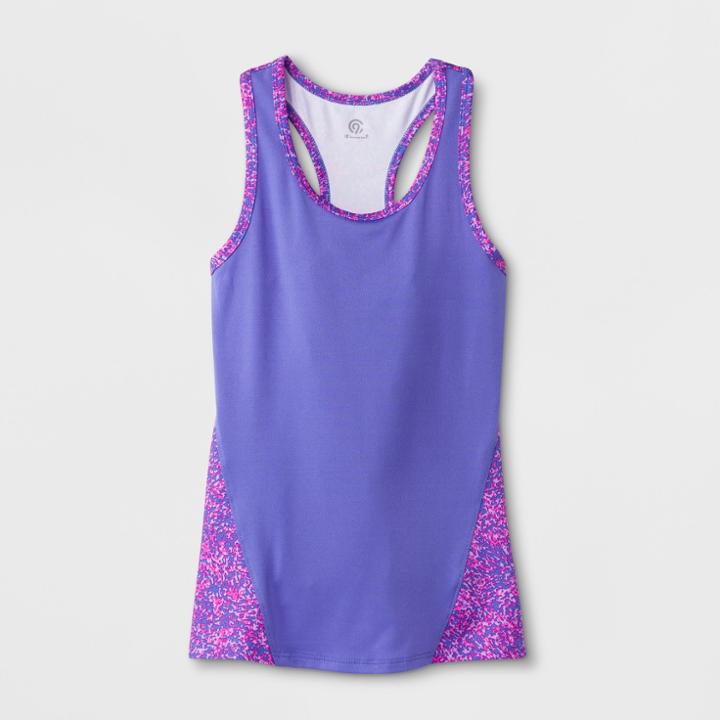 Girls' Fitted Tank Top - C9 Champion Purple
