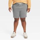 Men's Big & Tall 8.5 Regular Fit Pull-on Shorts - Goodfellow & Co Heathered Gray
