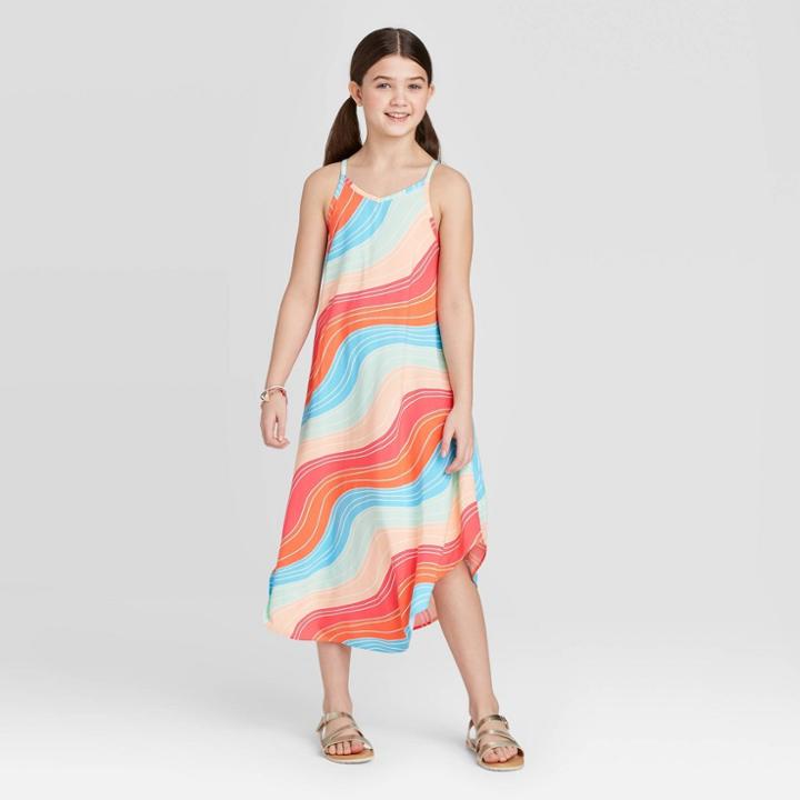 Girls' Stripe Maxi Skirt - Cat & Jack Xs, Girl's,