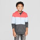 Boys' Colorblock Hooded Sweatshirt - Cat & Jack Red/blue