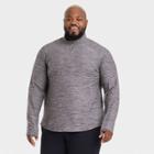 Men's Big & Tall Cozy 1/4 Zip Pullover - All In Motion Gray