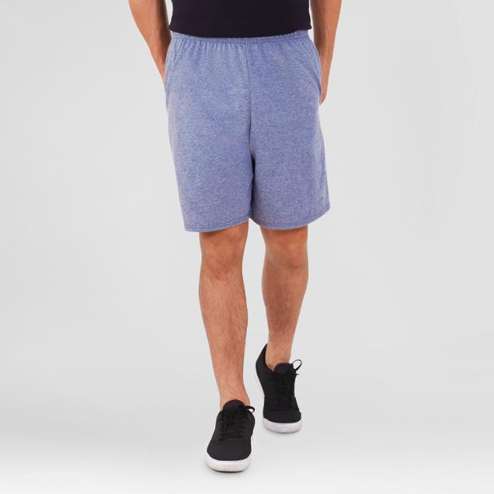 Fruit Of The Loom Select Men's 8.5 Breathable Lounge Shorts - Navy Heather
