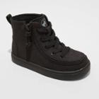 Toddler Billy Footwear Zipper High Top Apparel Sneakers - Black