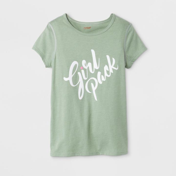 Petitegirls' Adaptive Short Sleeve Girl Pack Graphic T-shirt - Cat & Jack Olive M, Size: