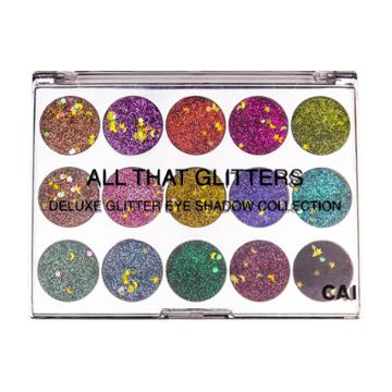 All That Glitters Cai All The Glitters Unicorn 15 Color Eye Shadow Palette Gold - 3.97oz, Pallet Unicorn
