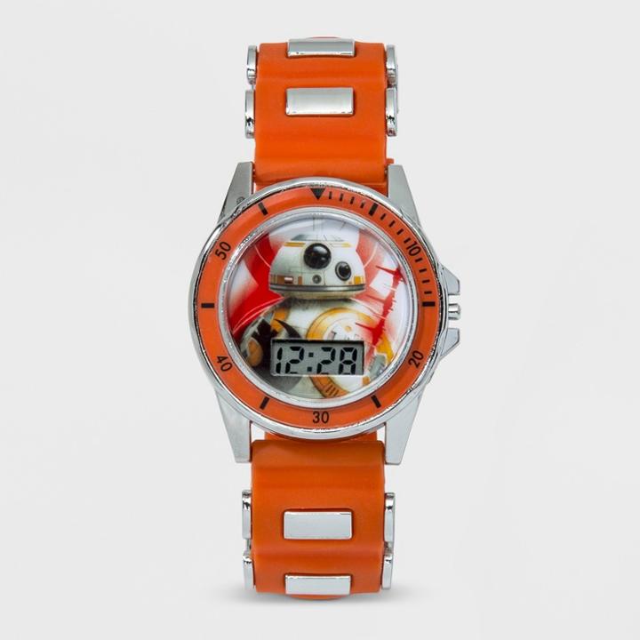 Boys' Star Wars Bb-8 Lcd Watch - Orange