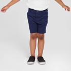 Toddler Boys' Uniform Chino Shorts - Cat & Jack Navy (blue)