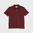 Men's Big & Tall Standard Fit Short Sleeve Collared T-shirt - Goodfellow & Co Red