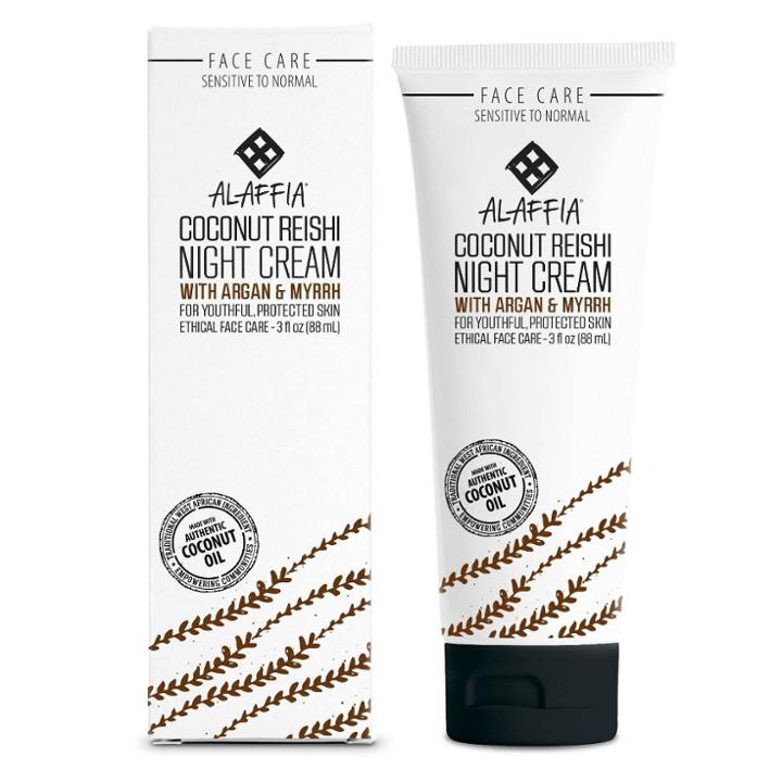 Alaffia Coconut Reishi Night Cream - 3 Fl Oz, Adult Unisex