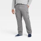 Men's Tall Relaxed Fit Straight Cargo Pants - Goodfellow & Co Gray