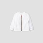 Baby Girls' Eyelet Bomber Jacket - Cat & Jack Fresh White Newborn