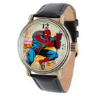 Men's Marvel Spider-man Vintage Watch Antique Alloy Case - Black