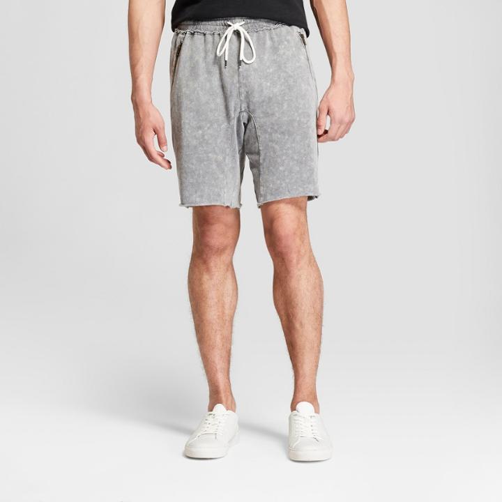 Men's 10 Cutoff Zip Jogger Shorts - Jackson Charcoal (grey)