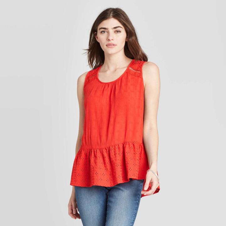 Women's Sleeveless Blouse - Knox Rose Red