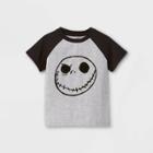 Disney Toddler Boys' Nightmare Before Christmas Short Sleeve Graphic T-shirt - Gray